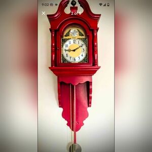 Vintage Hershedes pendulum grandmother hanging wall clock